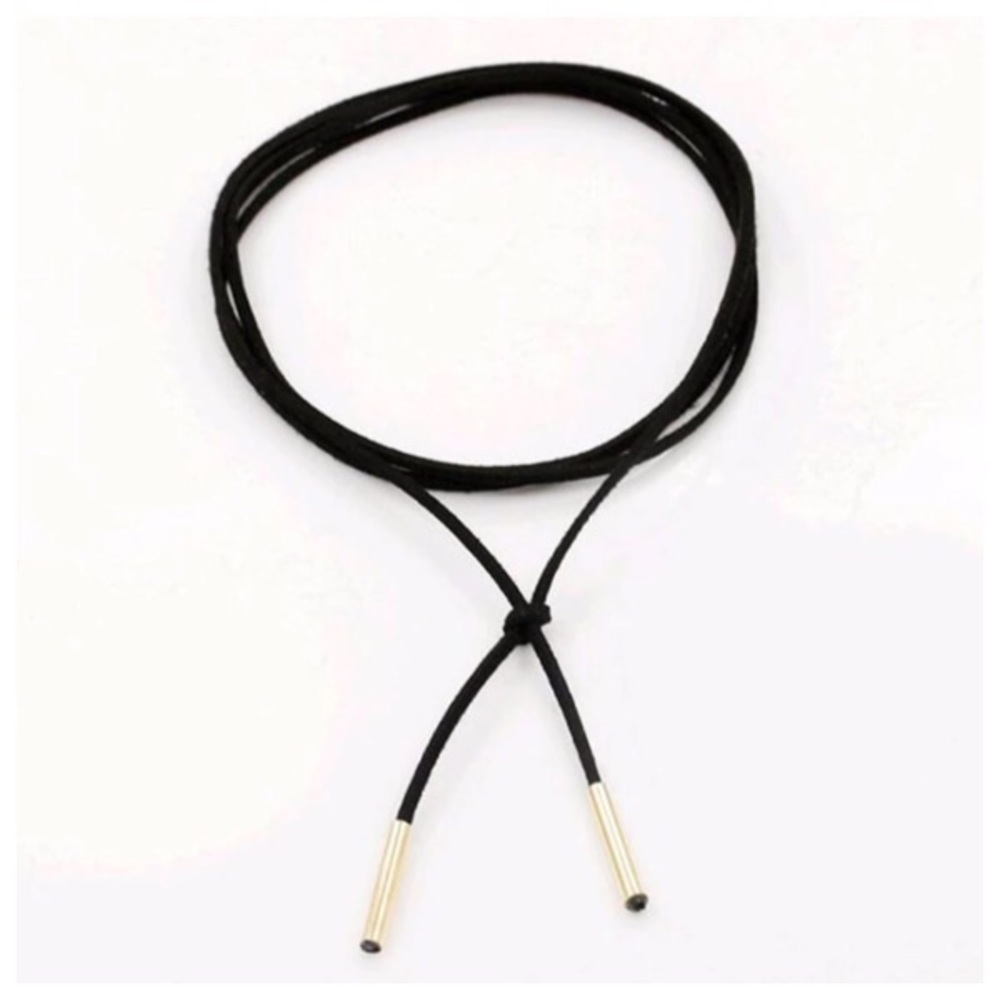 Black Rope Choker Necklace - Picture 4 of 5